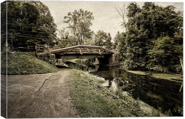  Delaware Canal Canvas Print by Tom and Dawn Gari