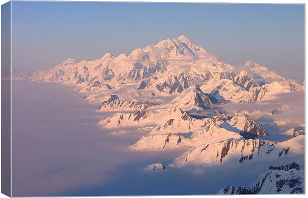 Mt St Elias Alaska Canvas Print by Gurinder Punn