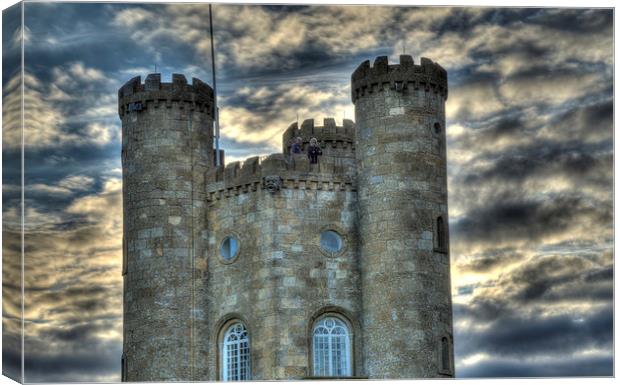 Broadway Tower Worcs UK Canvas Print by Gurinder Punn