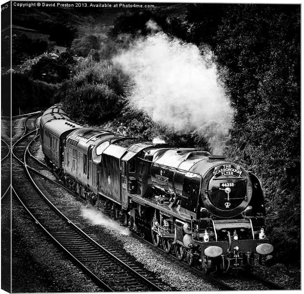 The Scarborough Flyer Canvas Print by David Preston