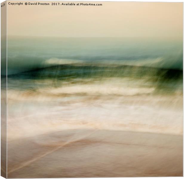 North Sea, Bamburgh 28/10/16 11:12:27 Canvas Print by David Preston