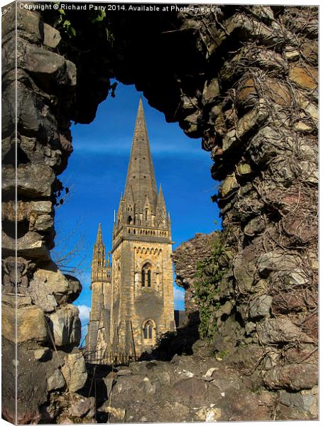 Llandaf Cathedral Canvas Print by Richard Parry