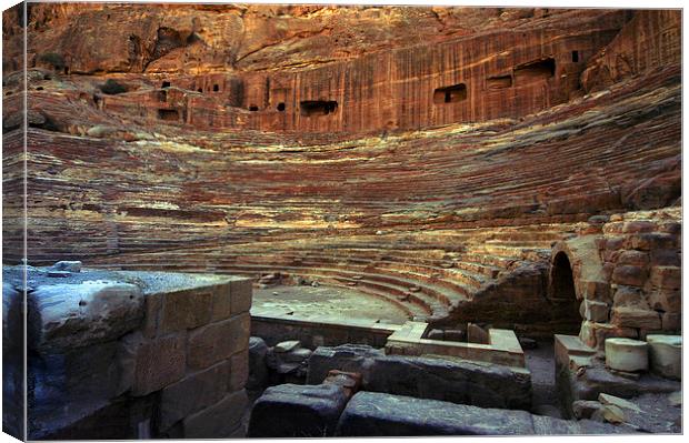 JST2970 The Great Theatre, Petra Canvas Print by Jim Tampin