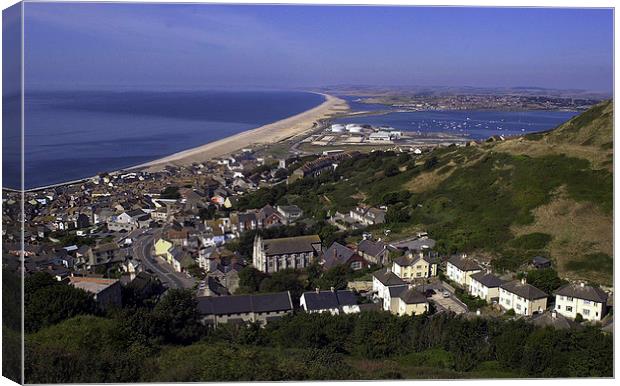 JST2983 The Chesil Beach Canvas Print by Jim Tampin