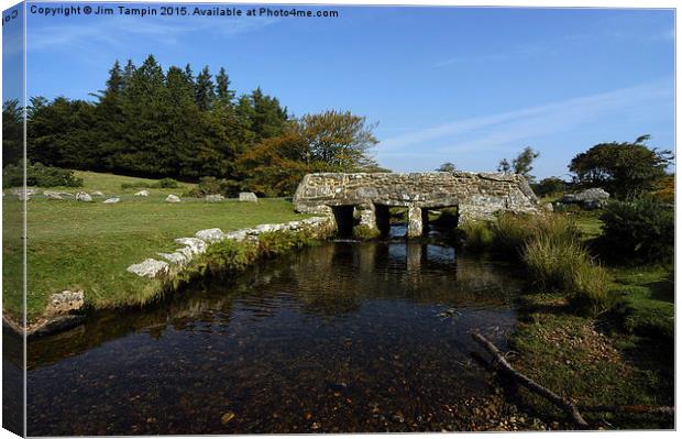 JST3069 The Old Stone Bridge Canvas Print by Jim Tampin