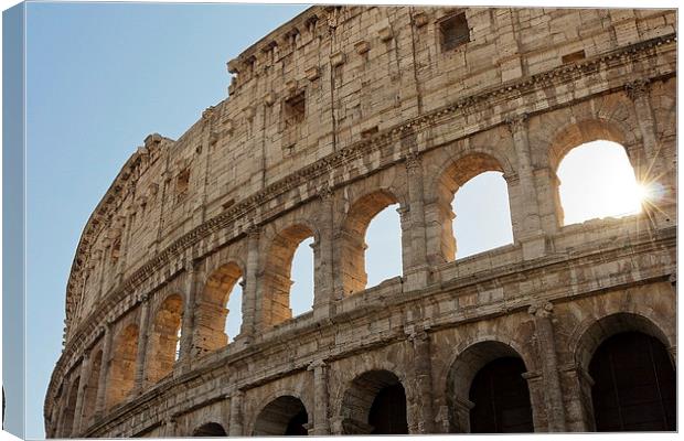  Morning at the Colosseum Canvas Print by Matt Cottam