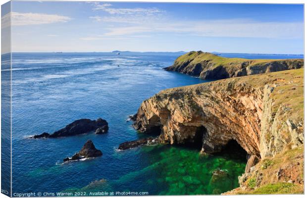 Wooltack Point Martins Haven Pembrokeshire Wales Canvas Print by Chris Warren