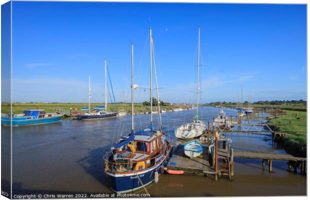 Boats at Southwold Suffolk England Canvas Print by Chris Warren