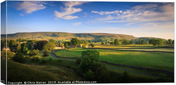 Hebden Craven North Yorkshire England  Canvas Print by Chris Warren