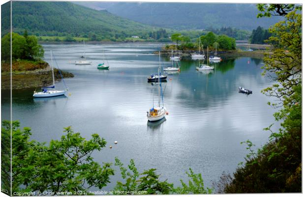 Bishops Bay Loch Leven Highland Scotland Canvas Print by Chris Warren