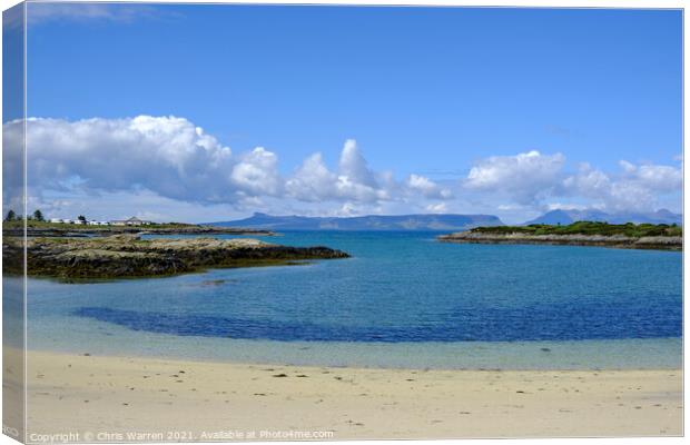 Traigh beach Arisaig Highland Scotland Canvas Print by Chris Warren