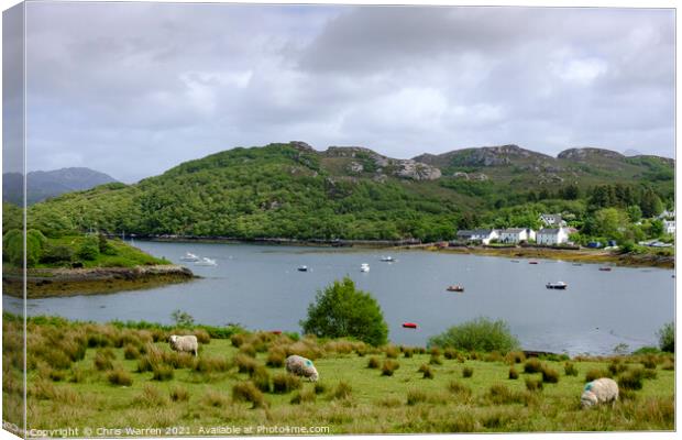 Gairloch Wester Ross Highland Scotland Canvas Print by Chris Warren