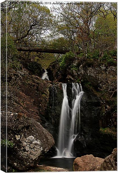 scenic waterfall Canvas Print by Peter Mclardy