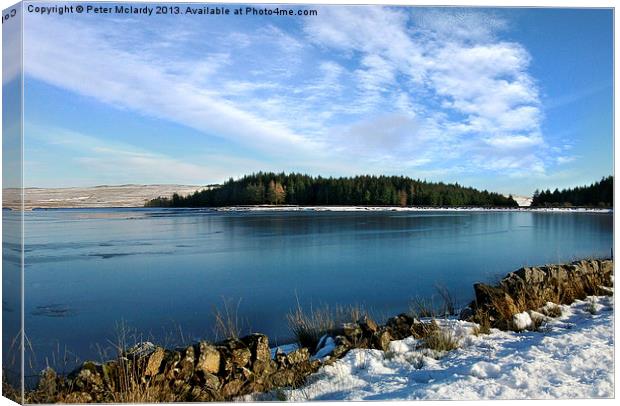 Frozen Loch ! Canvas Print by Peter Mclardy