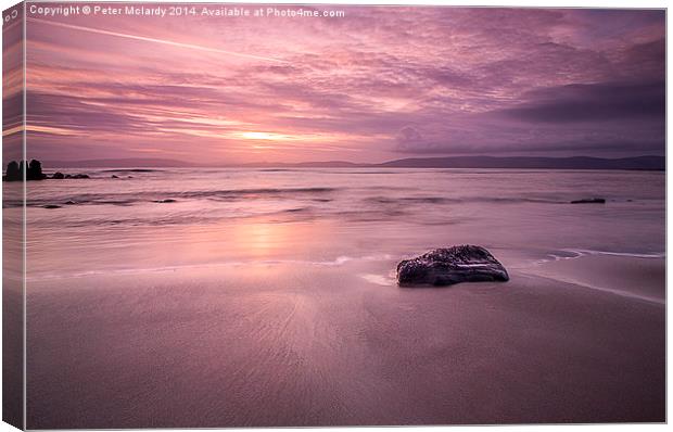 Lonely rock ! Canvas Print by Peter Mclardy