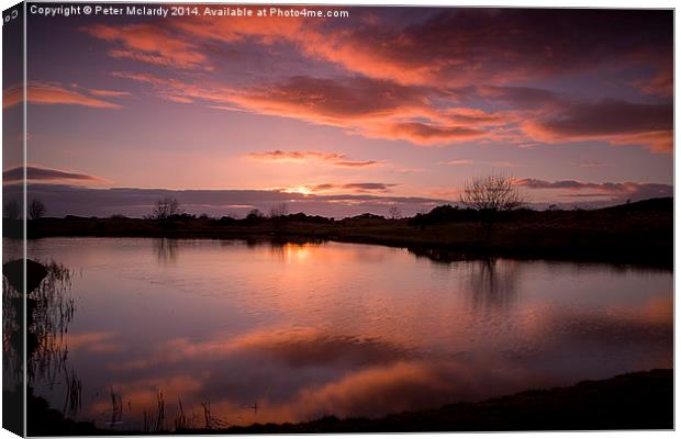 Reflections Canvas Print by Peter Mclardy