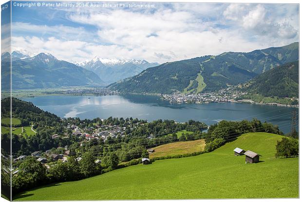 Zell am see Canvas Print by Peter Mclardy