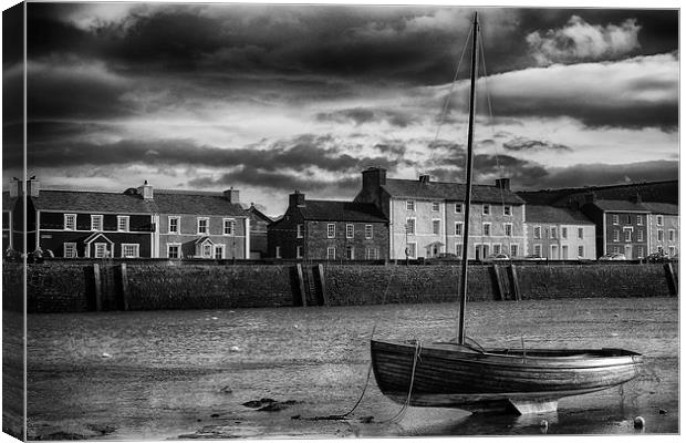 Aberaeron Harbor,West Wales Canvas Print by Andrew chittock