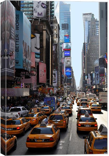Times square New York Canvas Print by Maria Carter