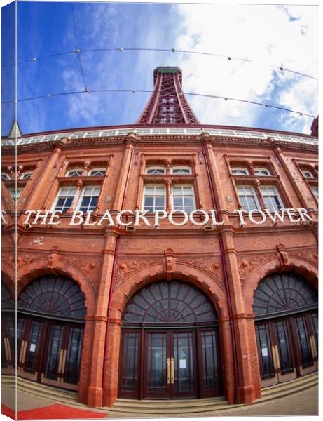 Blackpool Tower  Canvas Print by Victor Burnside