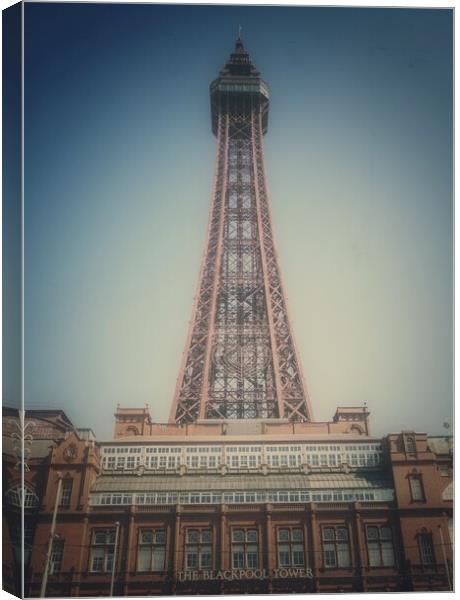 Blackpool Tower  Canvas Print by Victor Burnside