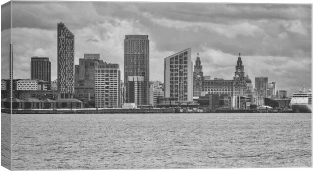 Liverpool Waterfront  Canvas Print by Victor Burnside