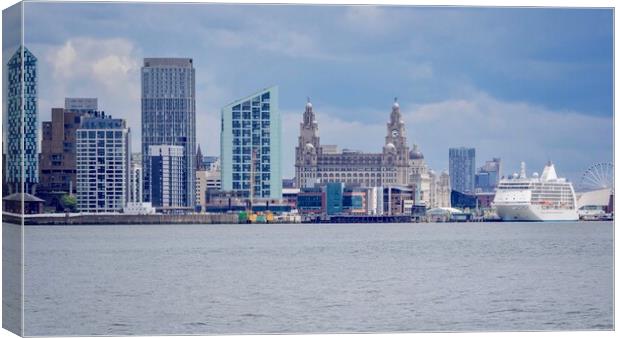 Liverpool Waterfront  Canvas Print by Victor Burnside