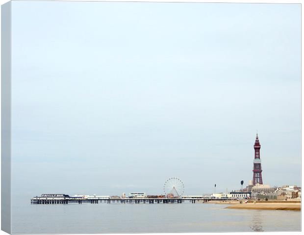 Central Pier Canvas Print by Victor Burnside