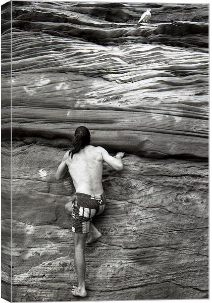 Climber Canvas Print by Victor Burnside