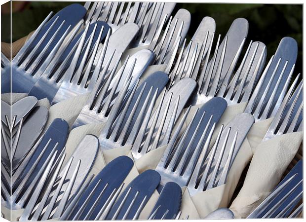 Cutlery Canvas Print by Victor Burnside