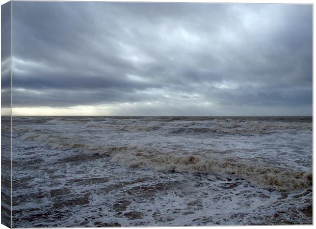 Stormy sea Canvas Print by Victor Burnside