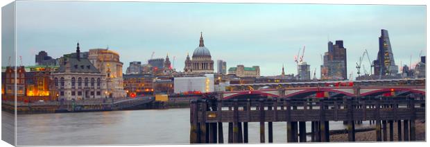 Blackfriars Bridge Canvas Print by Victor Burnside