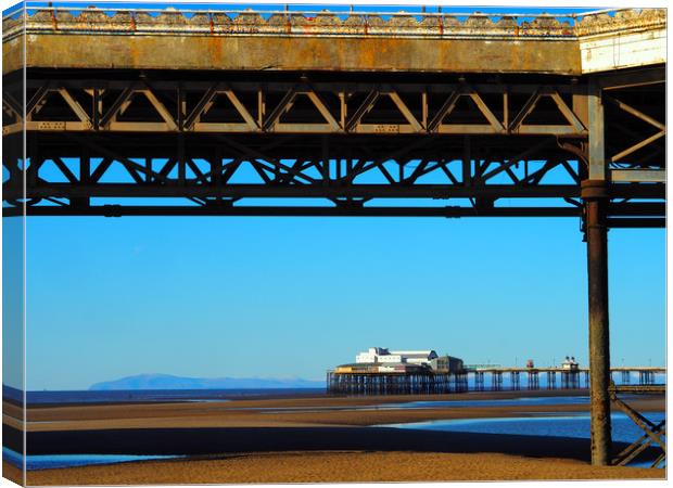 North Pier Canvas Print by Victor Burnside