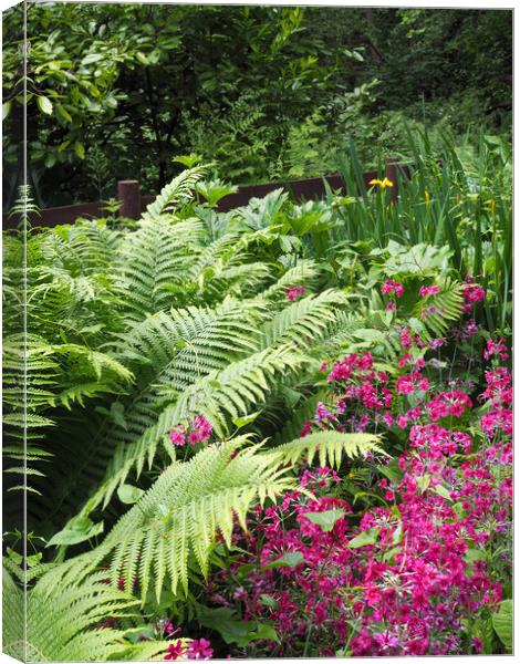 Wetland Garden Canvas Print by Victor Burnside