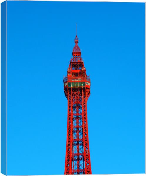 Blackpool Tower Canvas Print by Victor Burnside