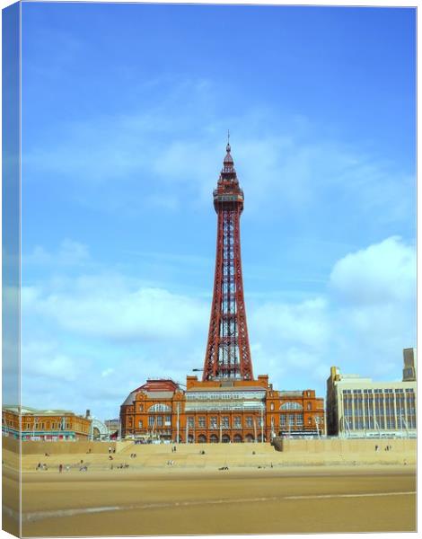 Blackpool Tower. Canvas Print by Victor Burnside