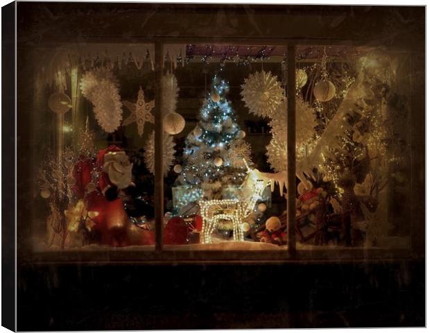 Christmas Shop Canvas Print by Victor Burnside