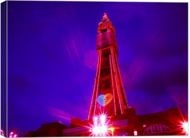 Blackpool Tower Canvas Print by Victor Burnside