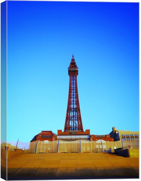 Blackpool Tower         Canvas Print by Victor Burnside