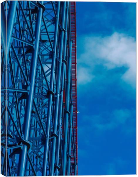 Rollercoaster    Canvas Print by Victor Burnside