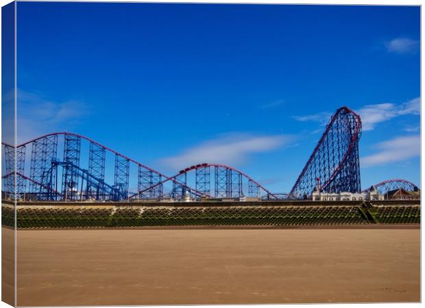 Rollercoaster    Canvas Print by Victor Burnside