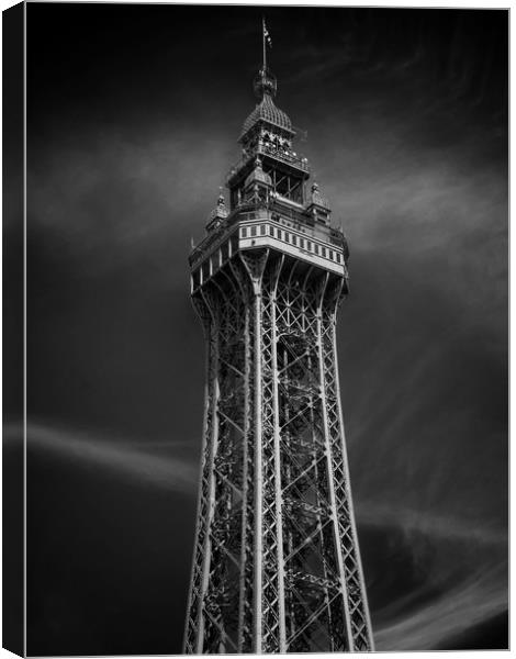 Blackpool Tower  Canvas Print by Victor Burnside