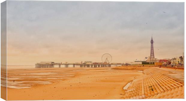 Blackpool   Canvas Print by Victor Burnside