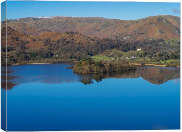 Rydal Water  Canvas Print by Victor Burnside