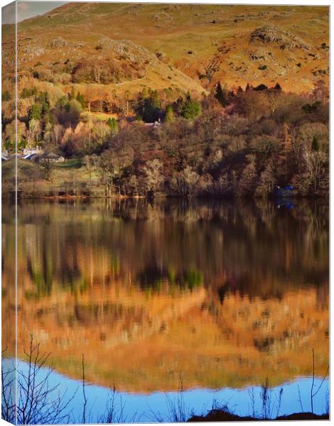 Rydal Water Canvas Print by Victor Burnside