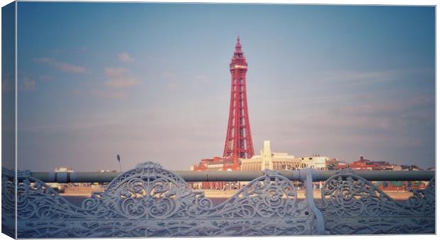       Blackpool Tower                              Canvas Print by Victor Burnside