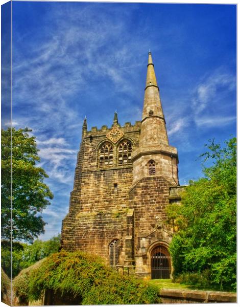 Ormskirk Parish Church  Canvas Print by Victor Burnside