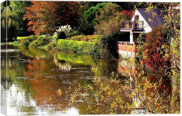 Aylesford, Autumn Colours Canvas Print by Robert Cane
