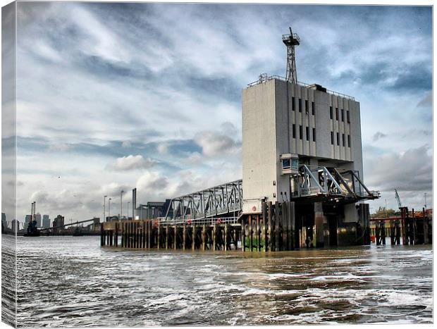 Woolwich Ferry, Docking Station Canvas Print by Robert Cane