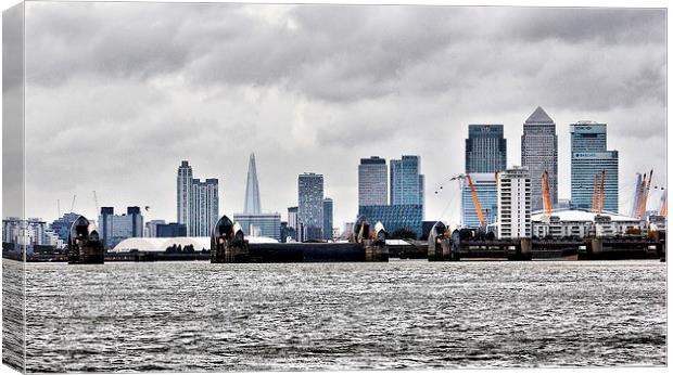 London, Cityscape, River Thames Canvas Print by Robert Cane